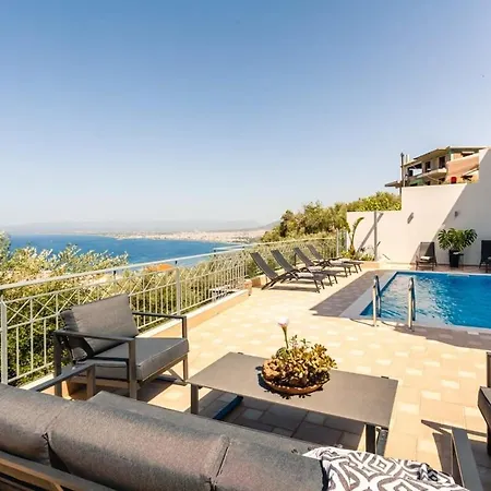 Aigli Luxury - Seaview Panoramic Retreat Villa Vérga Kalamátasz